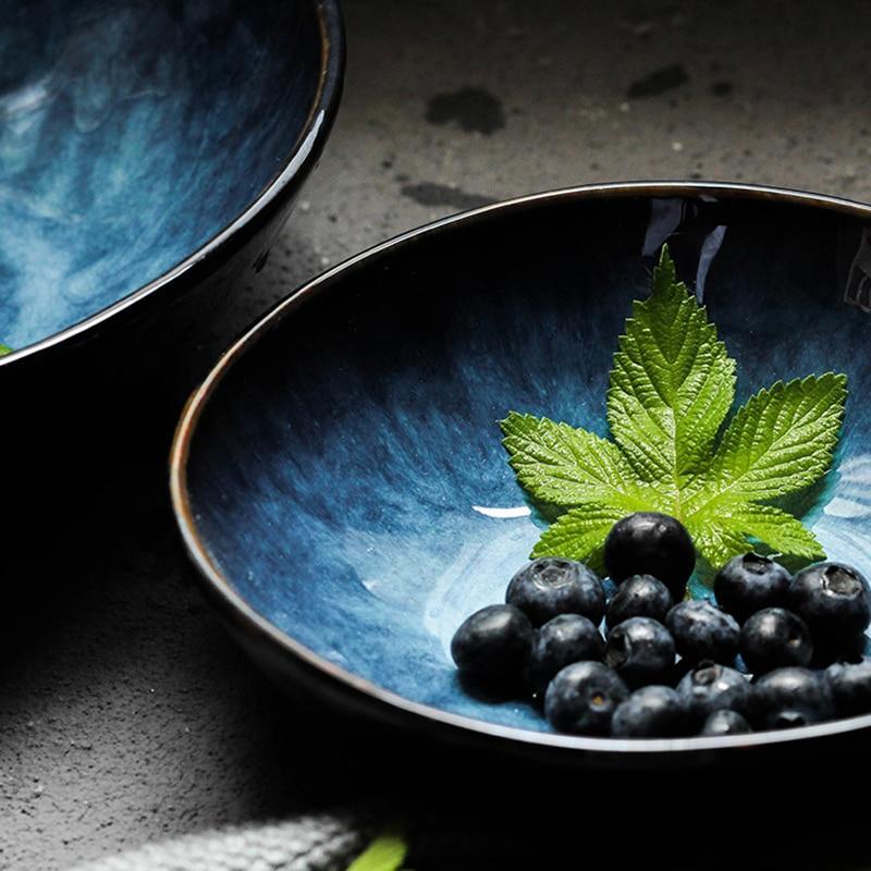 Ceramic Turquoise Salad Bowl